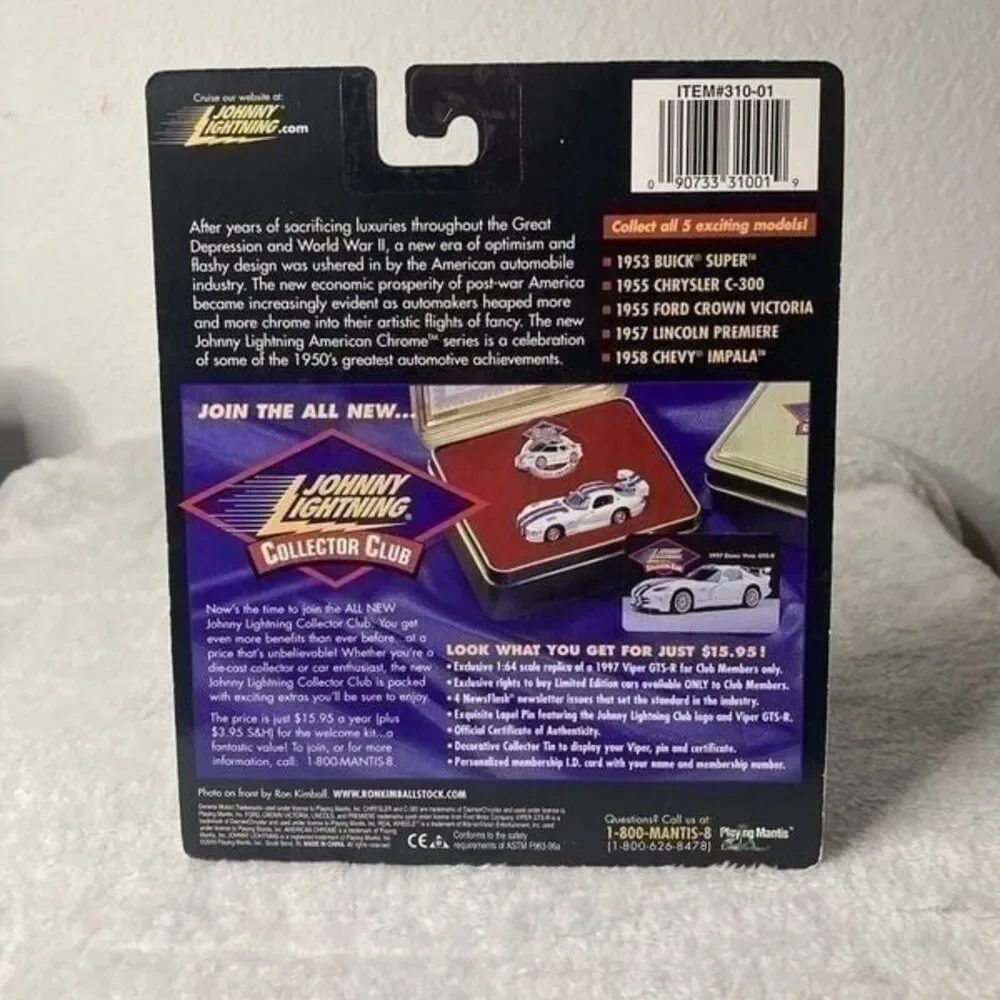 Johnny Lightning 1955 CHRYSLER C-300 AMERICAN CHROME 1:64